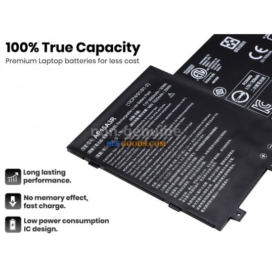 3.75V  30Wh  2 cells  Li-Polymer  Black