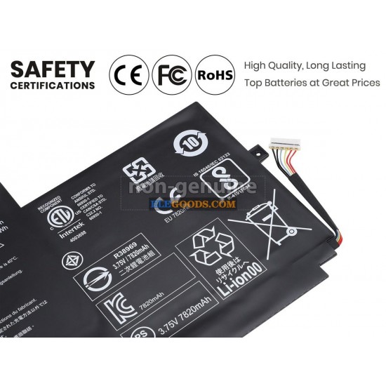 3.75V  30Wh  2 cells  Li-Polymer  Black