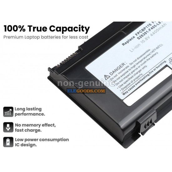 10.65V  6600mAh  9 cells  Li-ion  Grey