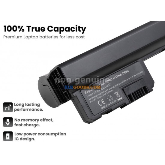 10.8V  4400mAh  6 cells  Li-ion  Black