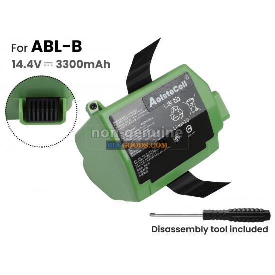 14.4V  3300mAh  4 cells  Li-Polymer  Black