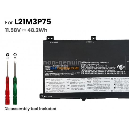 11.58V  48.2Wh  3 cells  Li-Polymer  Black