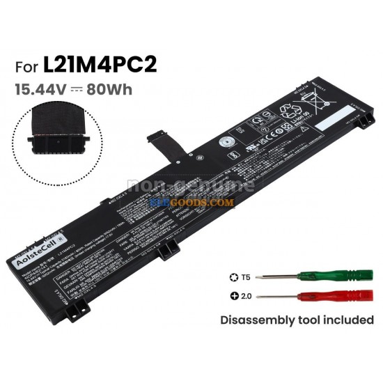 15.44V  80Wh  4 cells  Li-Polymer  Black