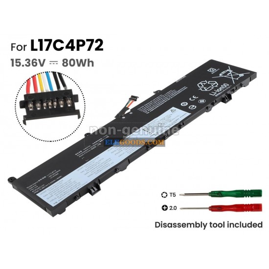 15.36V  80Wh  4 cells  Li-Polymer  Black