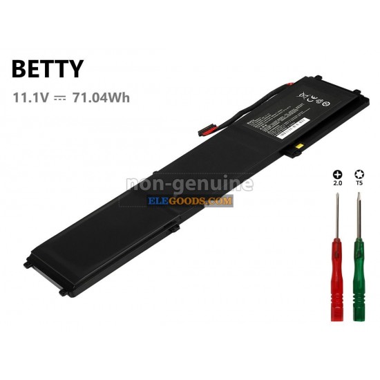11.1V  71.04Wh  6 cells  Li-Polymer  Black